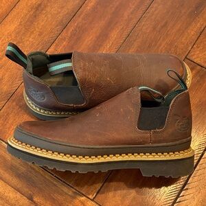 Georgia Boot Brown Leather Loafers